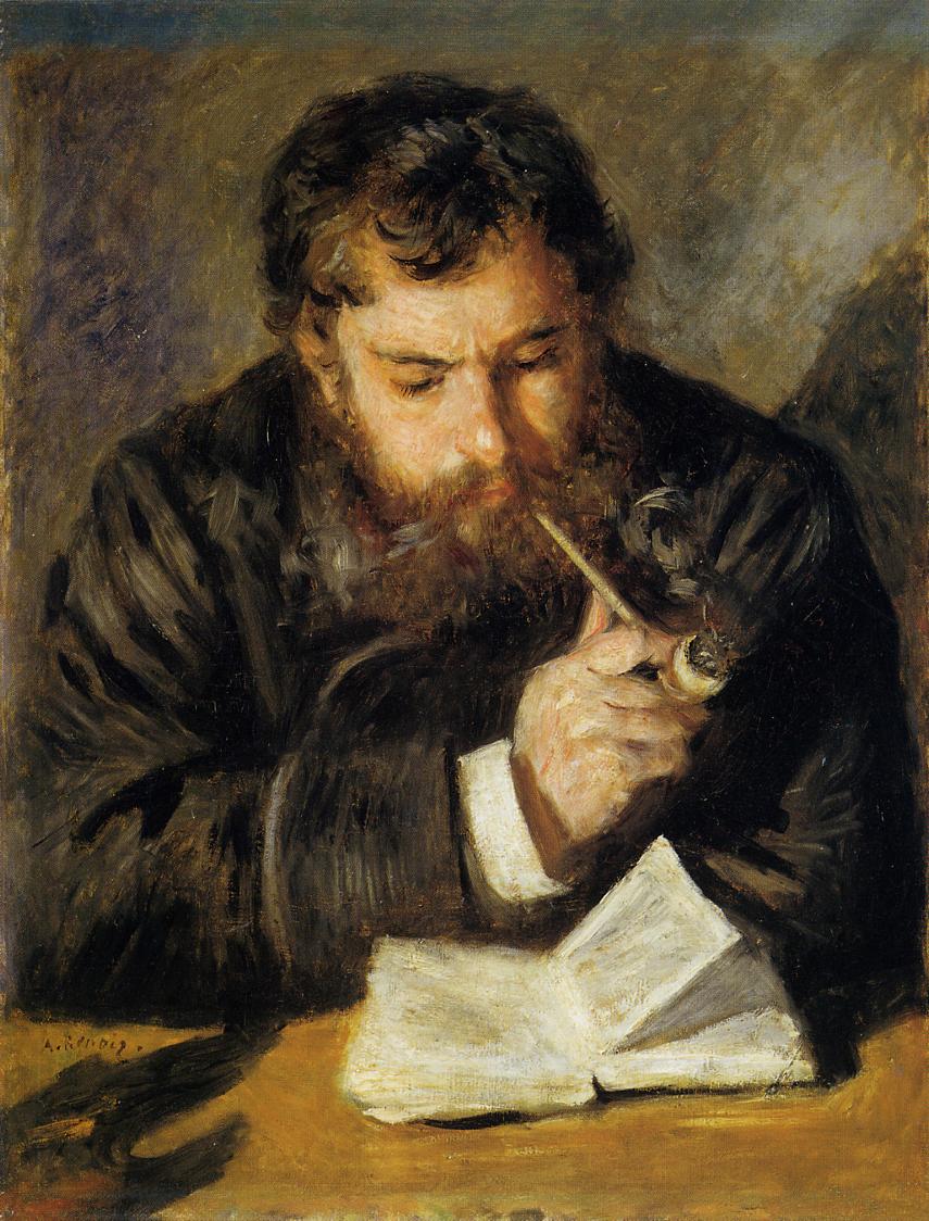 Claude Monet the reader 1874 